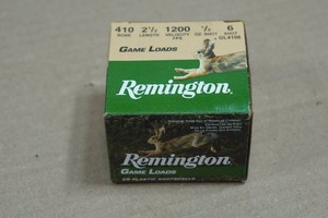 20 Remington Game Loads .410 Bore 2-12 6 Shot Shotshells