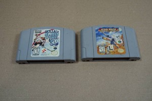 2 Nintendo 64 Games - NHL Blades of Steel 99, Star Wars