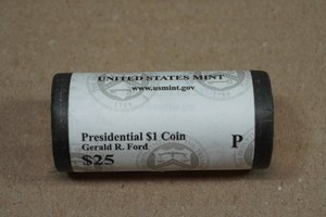 $25 Roll of Uncirculated US Presidential $1 Coin Gerald B Ford - Philadelphia
