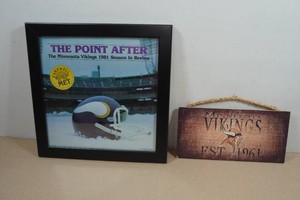 Framed Album The Point After, the MN Vikings 1981 Season in Review and Wall Art