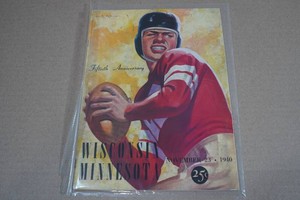 Antique November 23, 1940 Wisconsin Vs Minnesota College Program