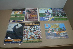 Vintage Milwaukee Brewers Programs abd Schedules