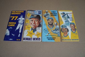 Vintage Milwaukee Brewers Media Guides