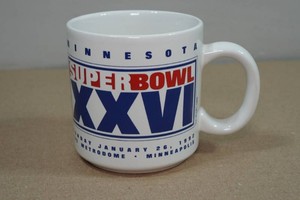 January 26, 1992 Super Bowl XXVI Minnesota Metrodome Collectors Mug