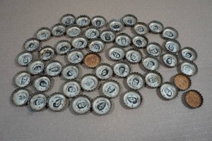 Vintage 1964 Coca-Cola NFL All-Stars Metal Bottle Caps