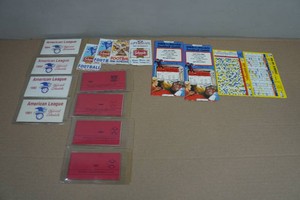 Vintage American & National League Baseball and Football Schedules