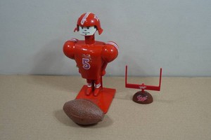 Vintage Super Jock Football Kicker Toy