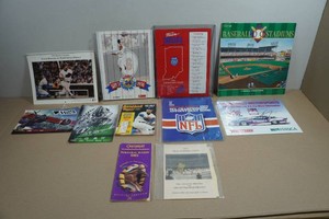 Assorted Sports Memorabilia - Calendar, Programs, Magazine