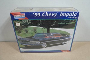 Monogram 59 Chevy Impala Hardtop 125 Scale Plastic Replica Kit