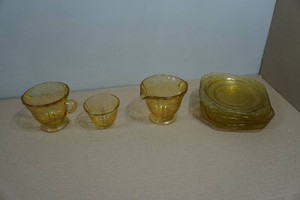 Vintage Federal Glass Madrid Glassware