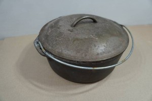 Vintage Lodge Cast Iron Dutch Oven