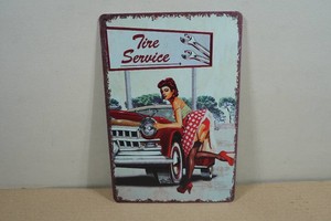 Vintage Style Metal Sign - Tire Service