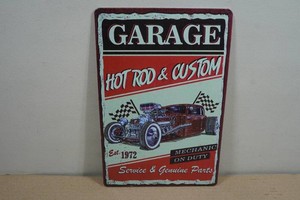 Vintage Style Metal Sign - Garage