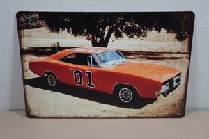 Vintage Style Metal Sign - General Lee