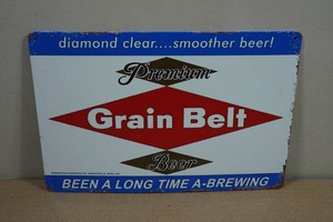 Vintage Style Metal Sign - Grain Belt