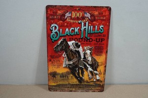 Vintage Style Metal Sign - Black Hills