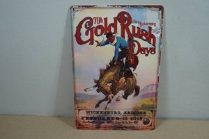 Vintage Style Metal Sign - Gold Rush Days