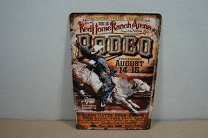 Vintage Style Metal Sign - Rodeo