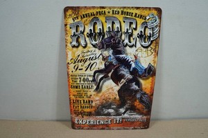 Vintage Style Metal Sign - Rodeo