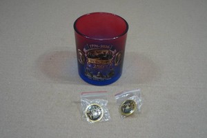 250th USA Anniversary Limited Collector Whiskey Glass and Pins