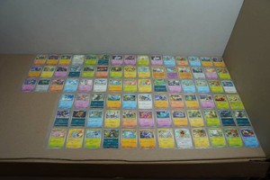 9 Pages of Pokemon Trading Cards
