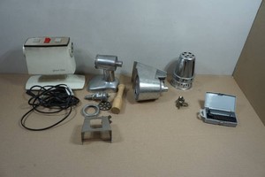 Vintage Kenmore Gourmet Center Electric Food Grinder and Accessories