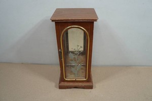 Vintage Wooden Jewelry Table Cabinet