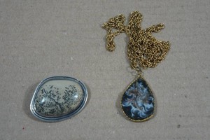 Vintage Necklace and Sterling Silver Pendant