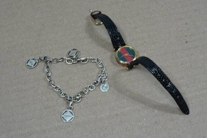 Vintage Gucci Watch and Bracelet - Sterling Silver Charms