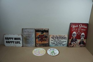 7 Novelty Metal Signs