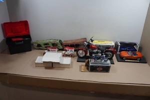 Assorted Vintage Toys - Die Cast Cars, Toy Tools