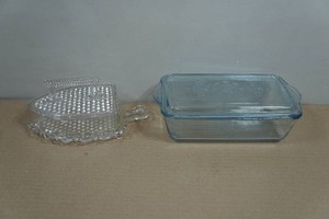 Vintage Glass Covered Butter Dishes