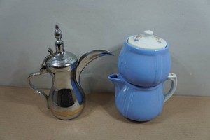 Vintage Arabic Coffee Pot and Ceramic Drip-O-Lator Coffee Pot