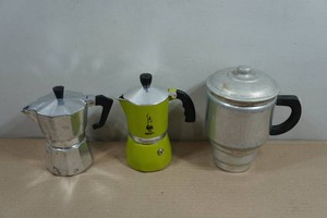 Vintage Stovetop Moka, Espresso and Coffee Pots