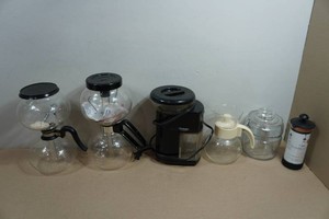 Collection of Vintage Coffee Brewing Equipment