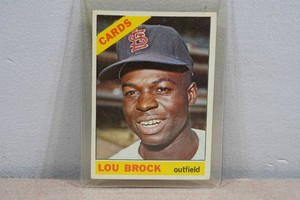 1966 Topps Lou Brock Baseball Card