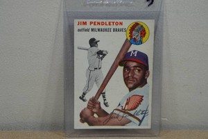 1954 Topps Jim Pendleton Baseball Card
