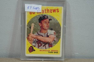 1959 Topps Ed Mathews Baseball Card