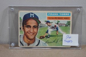1956 Topps Frank Torre Baseball Card