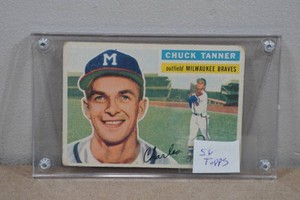 1956 Topps Chuck Tanner Baseball Card