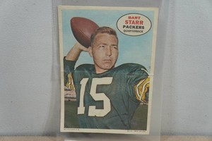 1968 Topps Bart Starr Football Poster