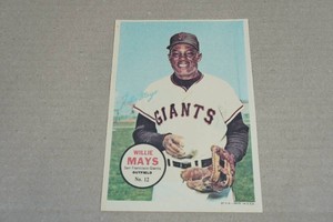 1968 Topps Willie Mays Baseball Poster