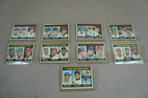 1967 Topps Baseball Leader Cards - Killebrew, Kaat, Aaron, Mays, Koufax