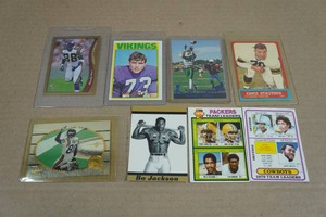 Football Cards - Moss, Yary, Carter, Bo Jackson