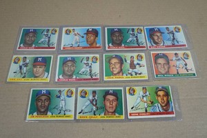 1956 Topps Baseball Cards - Roach, Pendleton, Robinson