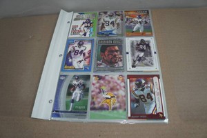Binder of Randy Moss Football Cards