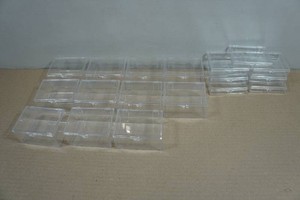 Plastic Hinged Trading Card Storage Boxes