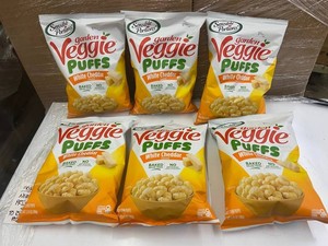 Sensible Portions Garden Veggie Puffs White Cheddar 3.75 Oz (Lot of 6)
