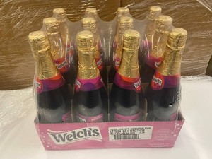Welchs Sparkling Concord Punch 25.4 Oz Bottles (Lot of 12)