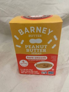 Barney Butter Bare Smooth Peanut Butter Spread 6-Cup Box